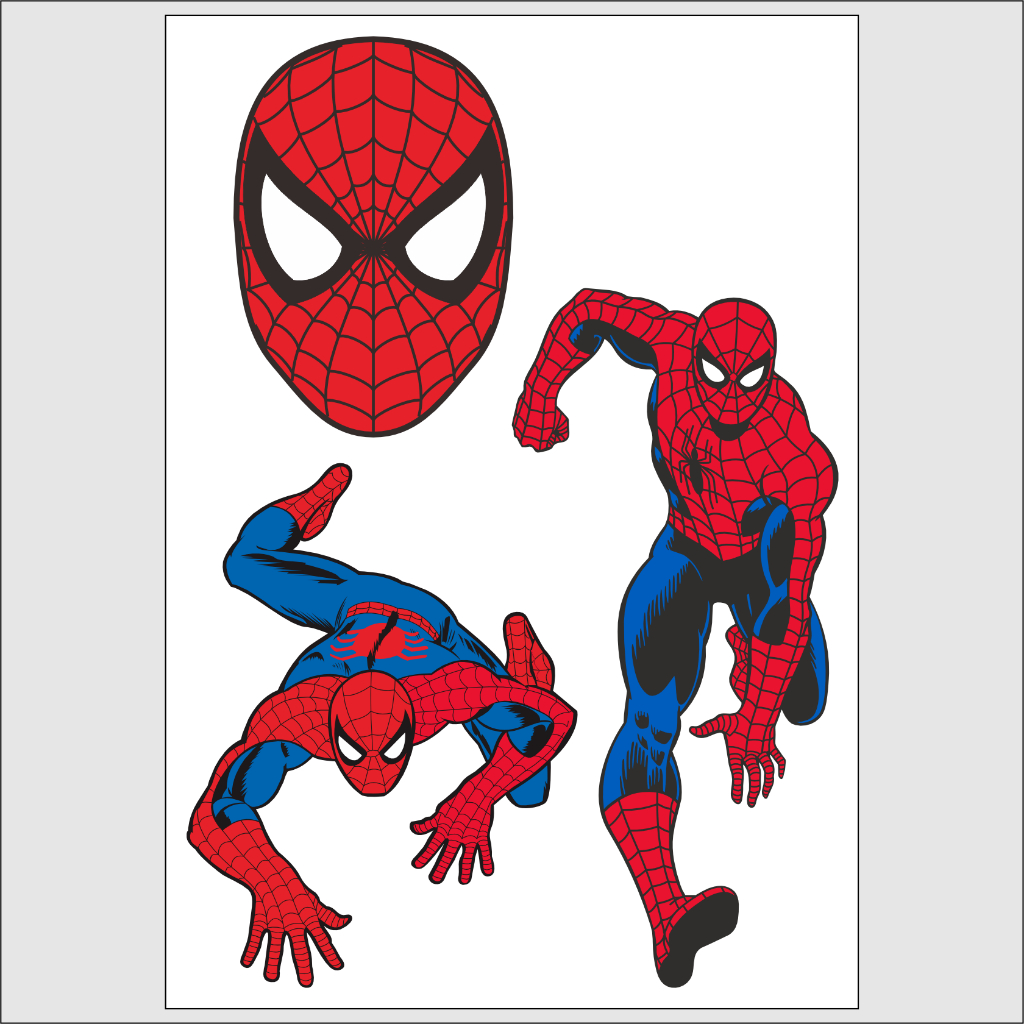Stiker pack A6 spiderman classic
