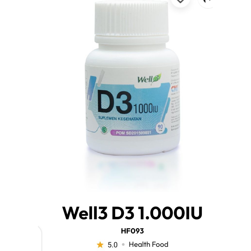 vitamind3 wel3D3 1000iu