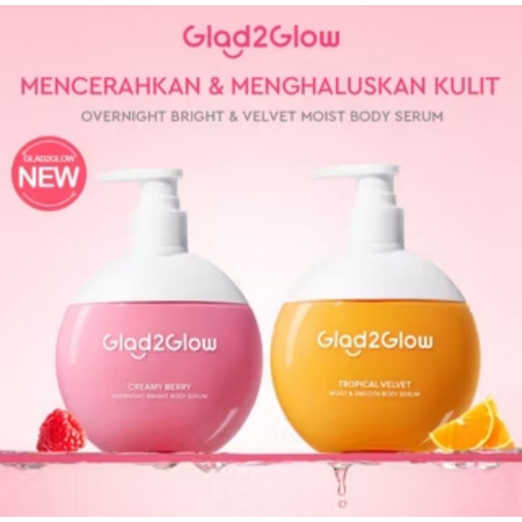 Glad2glow Body Serum lotion