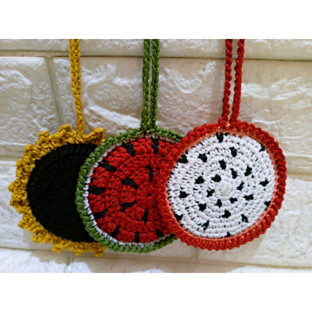 kaca/cermin rajut lucu(1pcs)random