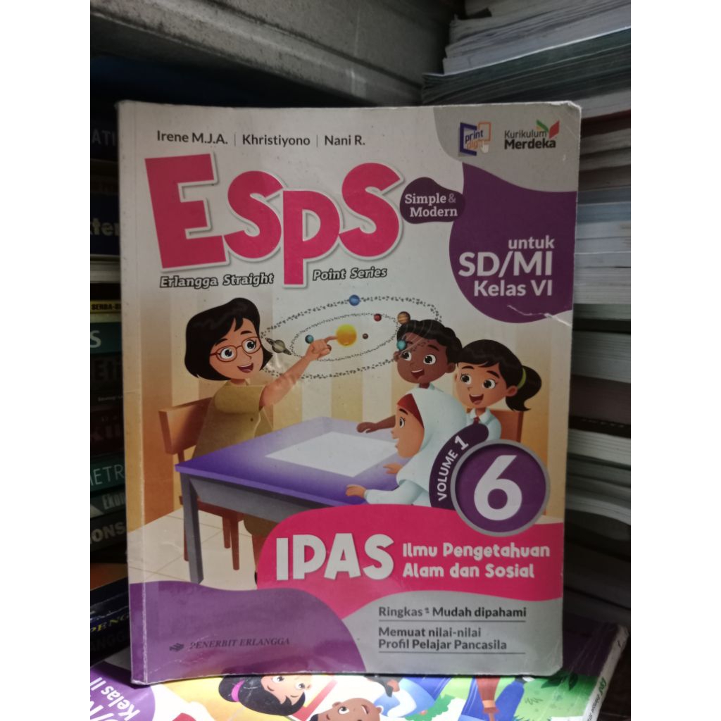 ESPS IPAS SD Kelas 6 Volume 1