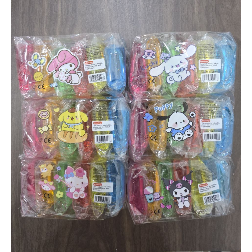 Slime Crystal Mud Non Glitter (6pc)