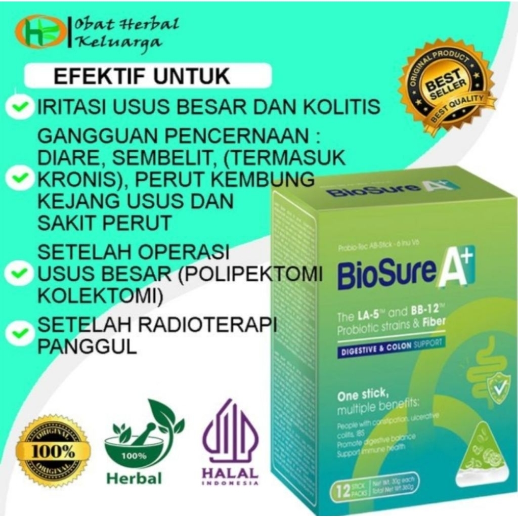Biosure A+ Herbal Probiotik Terbaik