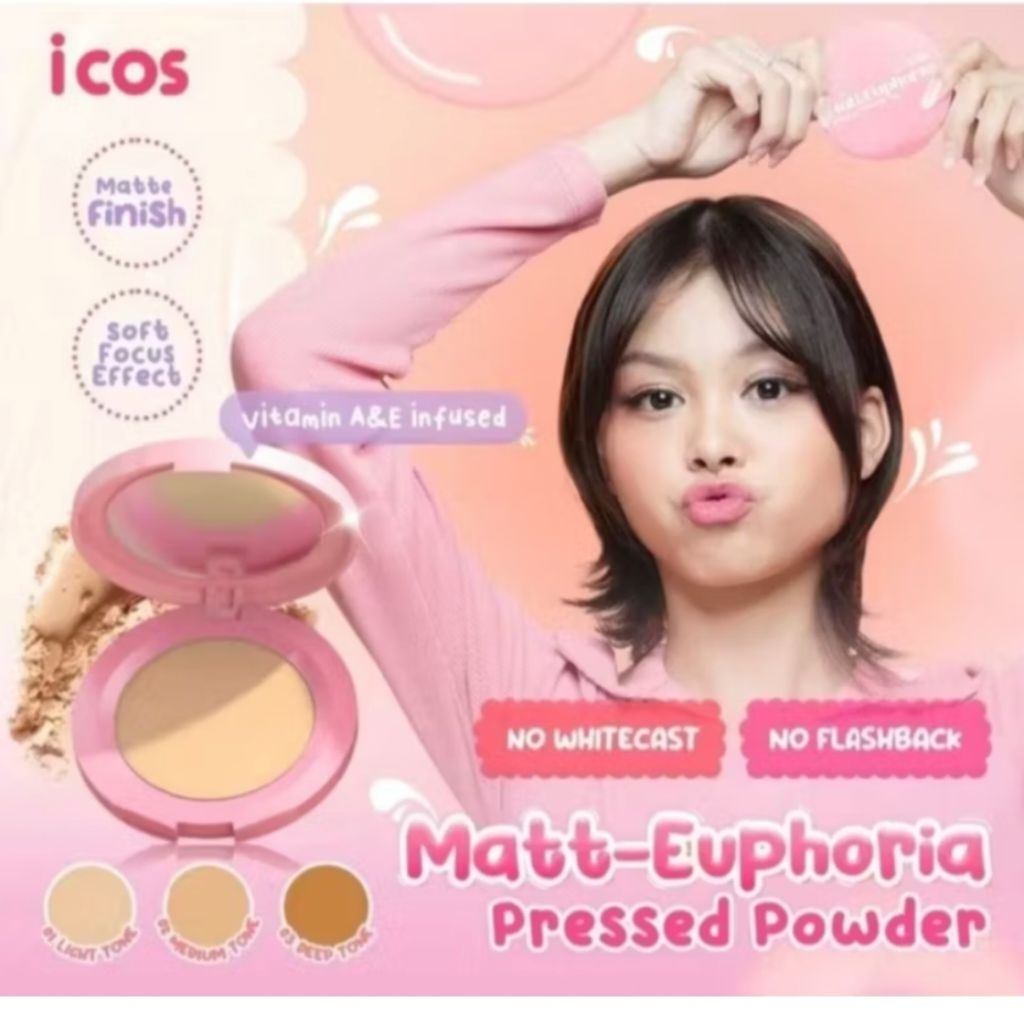 Matt- Euphoria Pressed powder light tone