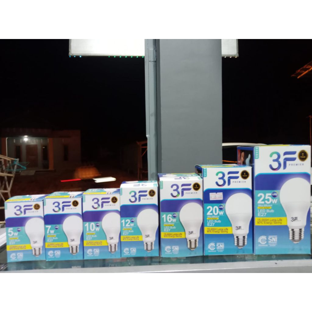 Lampu 3F Bulp premier dan kapsul
