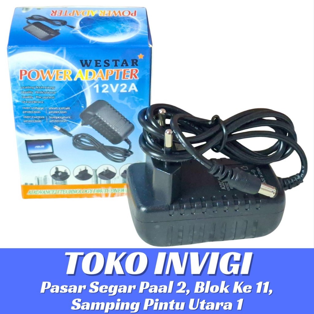 Adaptor Daya WESTAR 12V2A