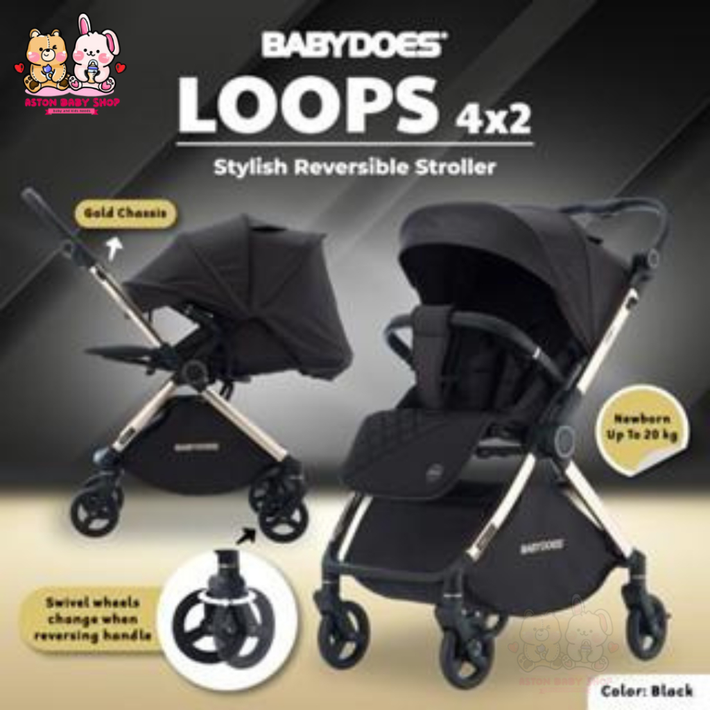 Babydoes Loops 4x2 Reversible Stroller 2 Arah