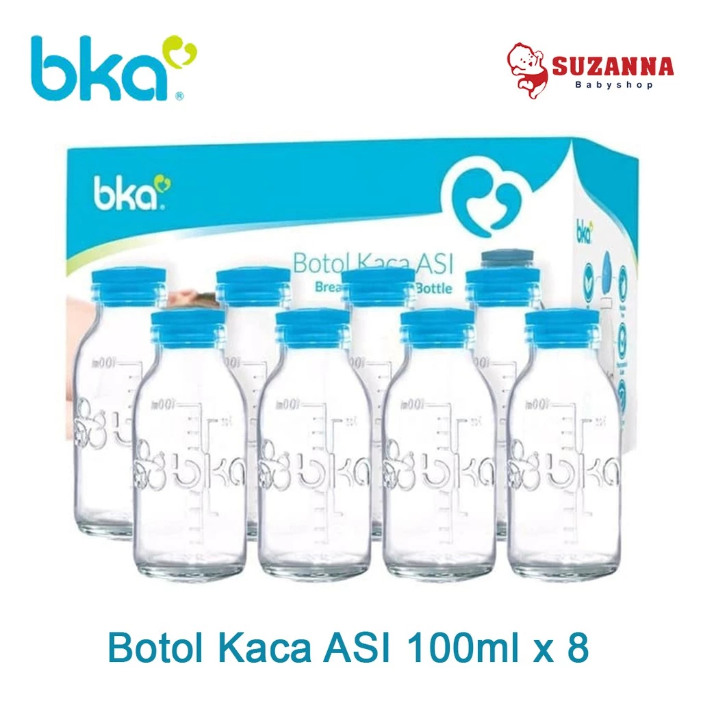 BKA Botol Kaca ASI 100ml - 8 Pcs