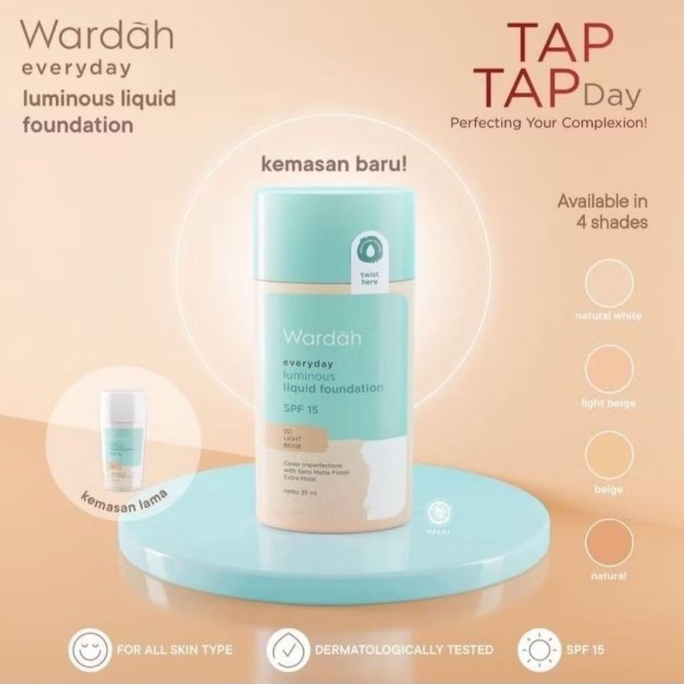 Wardah Everyday Luminous Liquid Foundation SPF 15
