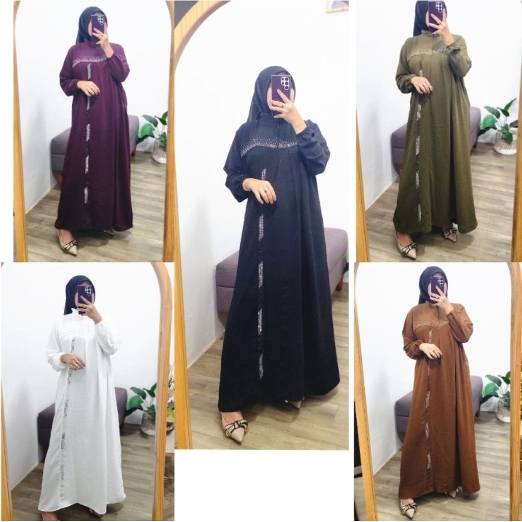 Gamis Cringkel Airflow Payet Murah