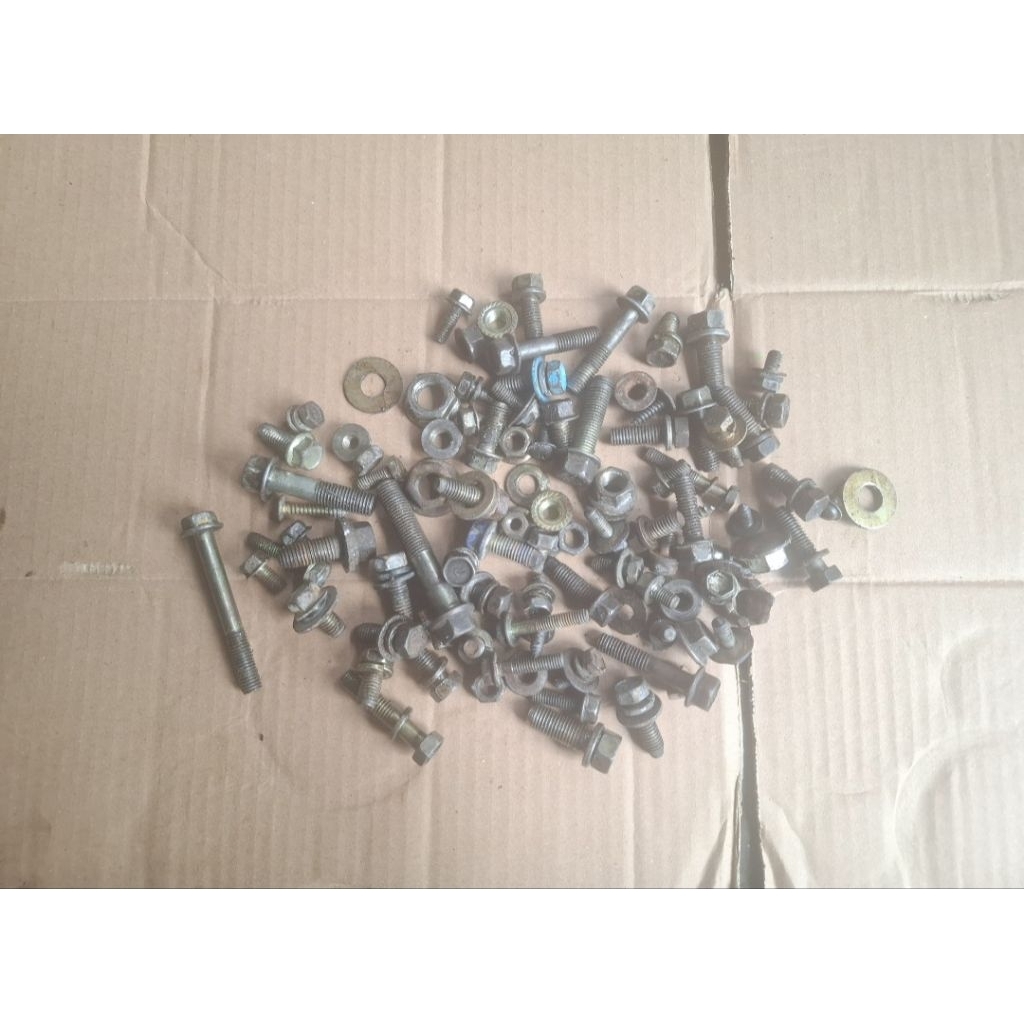 baud baut mur ring skrup kiloan sudah hasil sortir