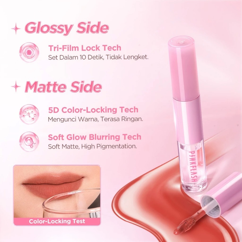 PINKFLASH 2 IN 1 LIQUID LIPSTICK
