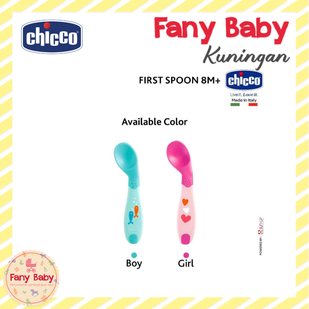 CHICCO WEANING FIRST SPOON 8M+
