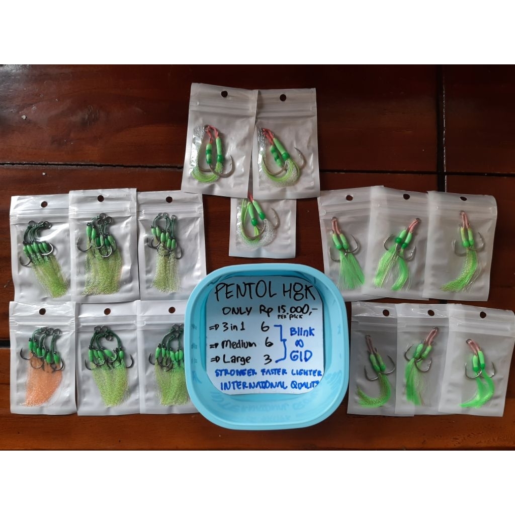 Assist Hook Jigging MicroJig LightJig Pentol Hook