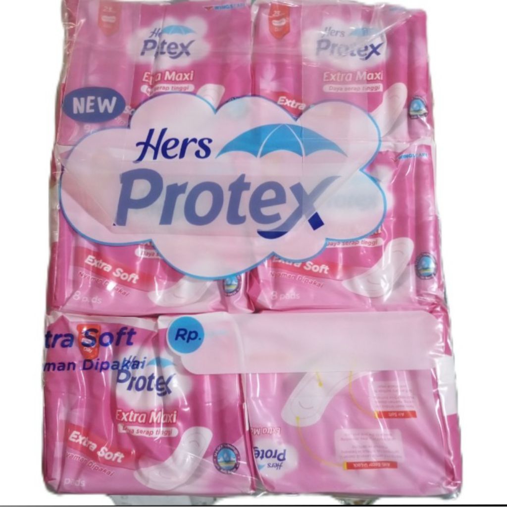 protex pink extra maxy 6pack / isi 48pcs