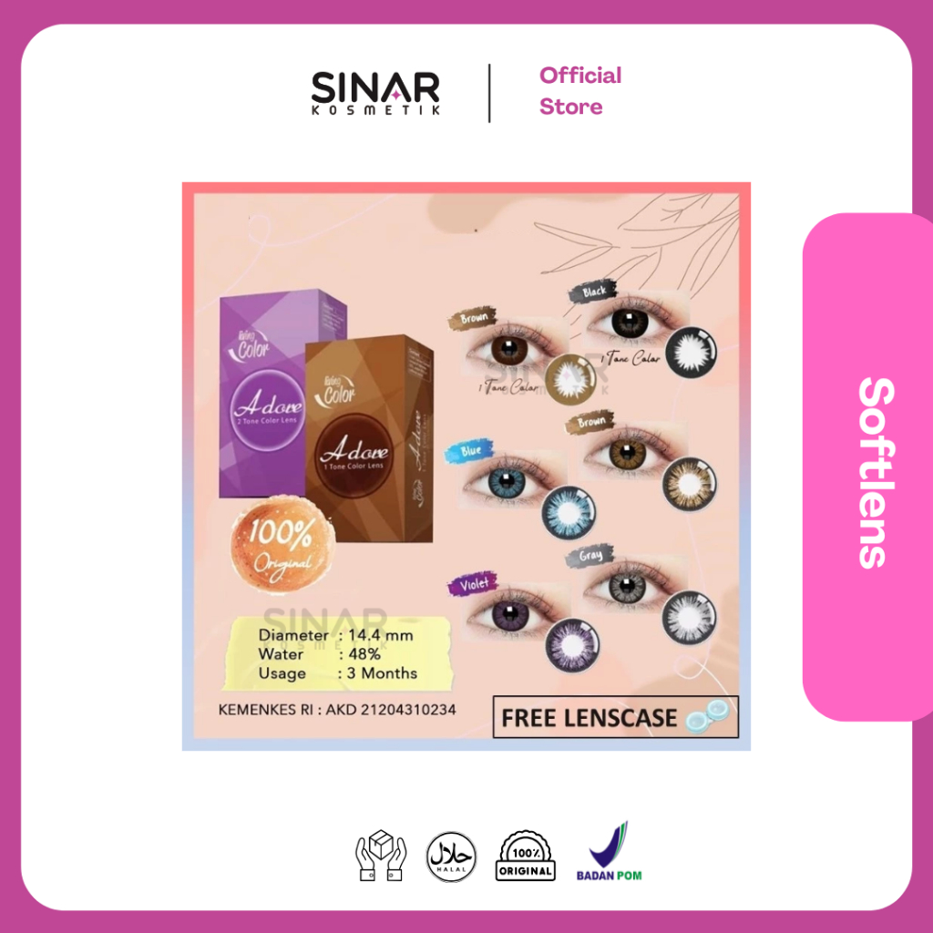 Adore Softlens by Irislab Diameter 14,4mm [Normal]