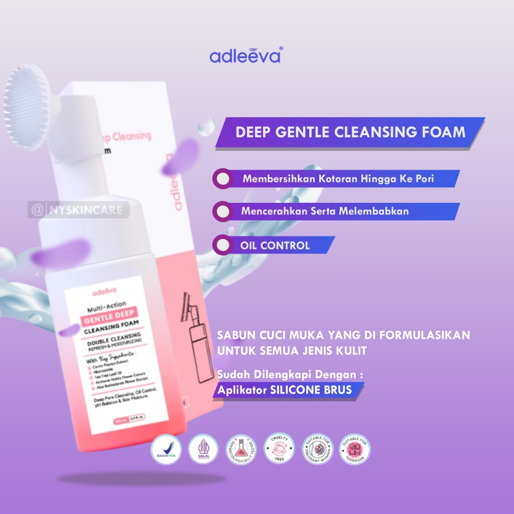 ADLEEVA Gentle Deep Cleansing Foam