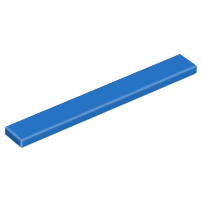 Lego 4162 Tile 1 x 8 blue