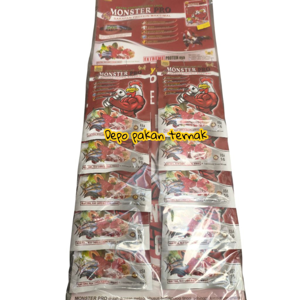monster pro jamu herbal ayam