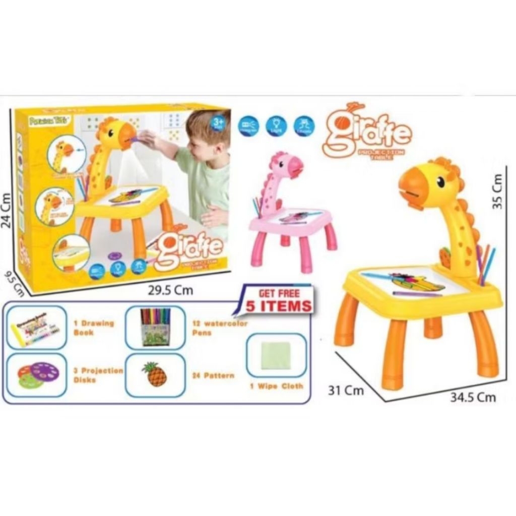 Mainan Drawing Book Giraffe projector