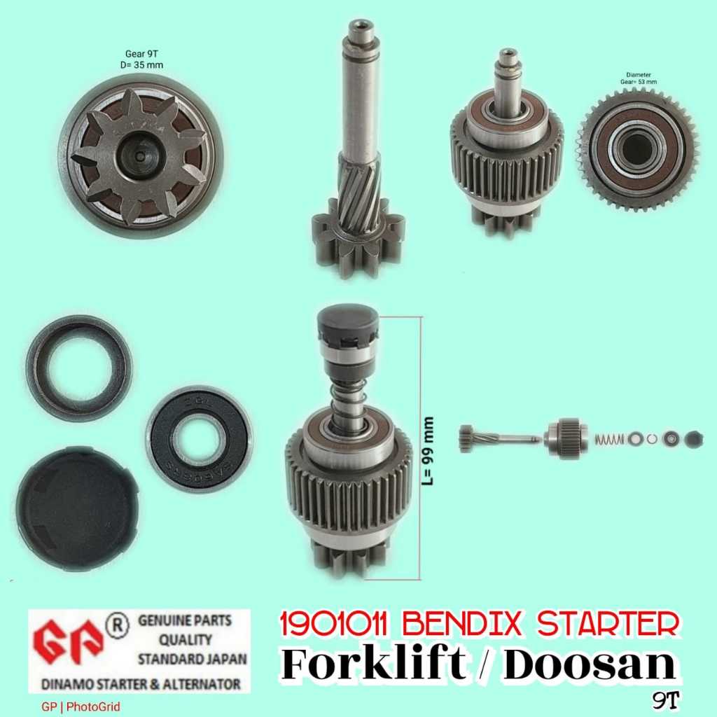 Bendix Starter GP Forklift / Doosan 9T