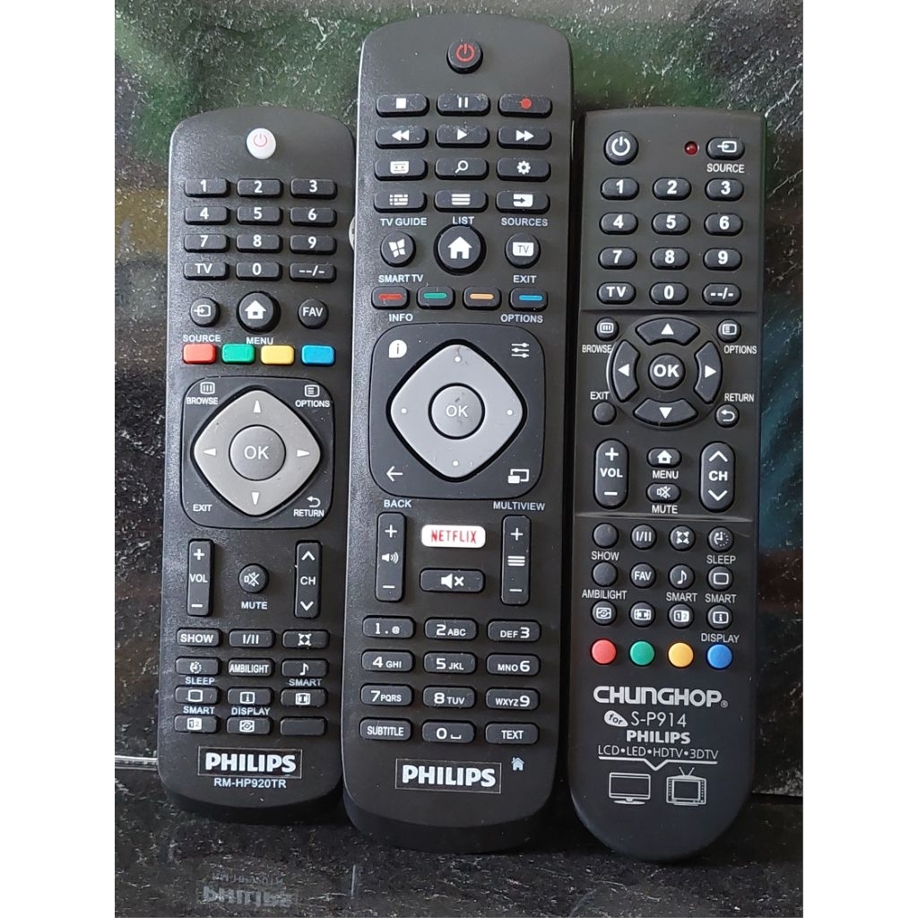 Remot Tv Philips LED LCD Smart Android TV Multi Universal Remote Tanpa Program Setup