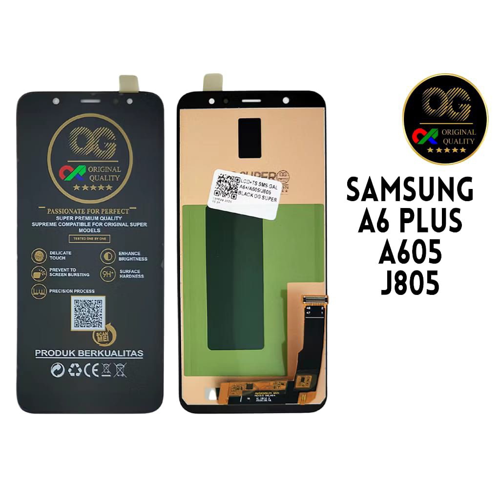 LCD TOUCHSCREEN SAMSUNG A6 PLUS / A605 / J805 ORIGINAL FULLSET