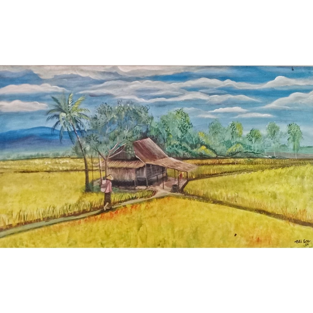 Lukisan Padi yang Menguning