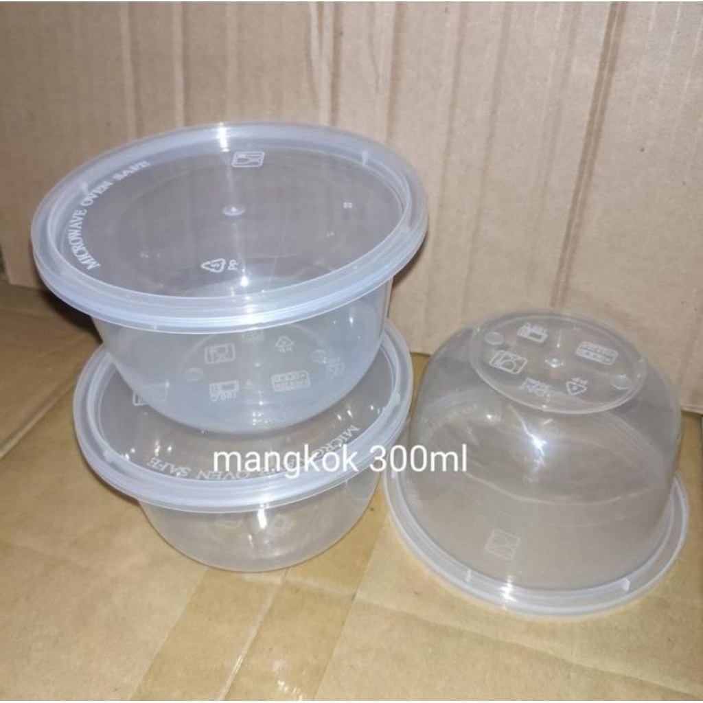 Thinwall mangkok thinwall oval 300ml isi 25pcs