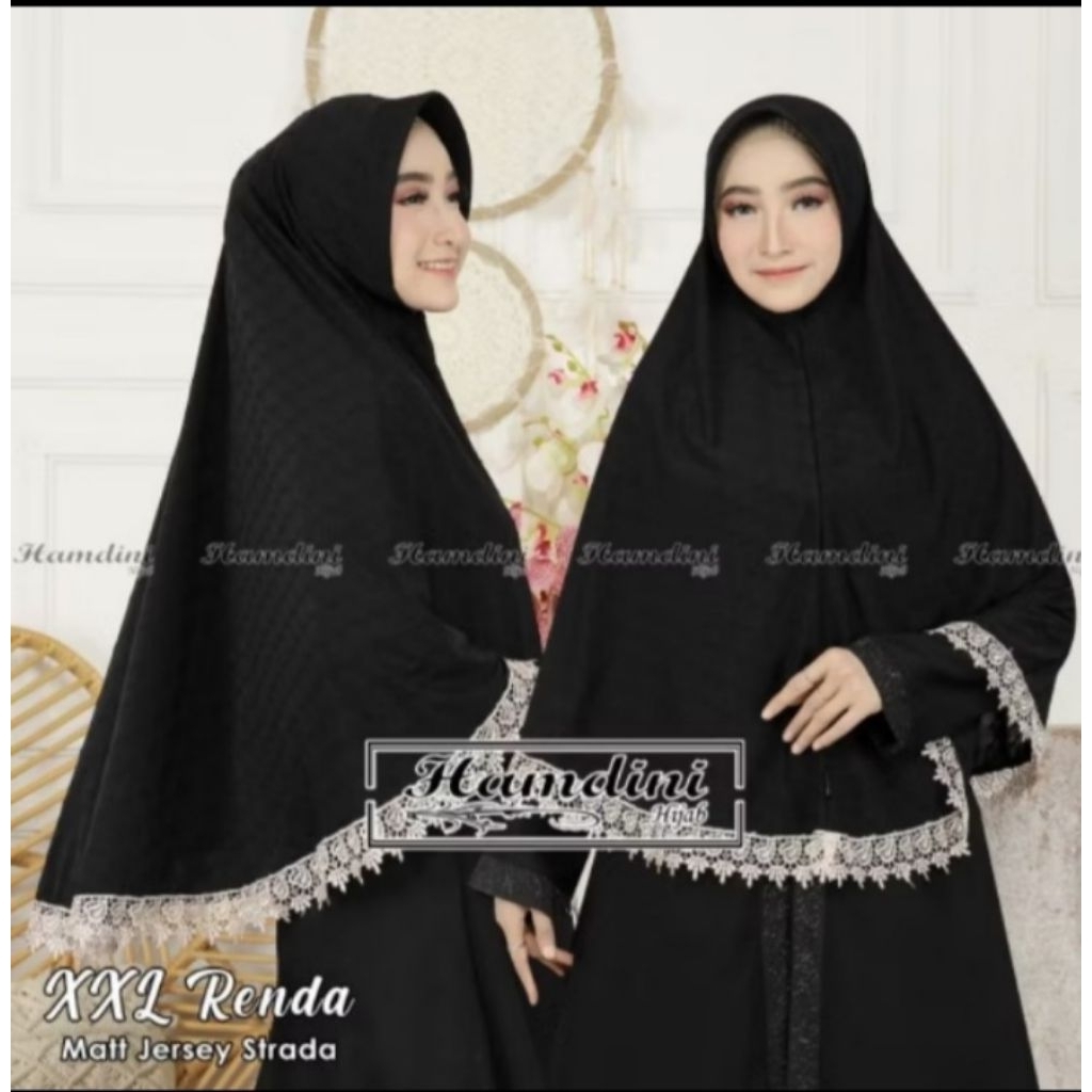 JILBAB JUMBO RENDA ORI HAMDINI