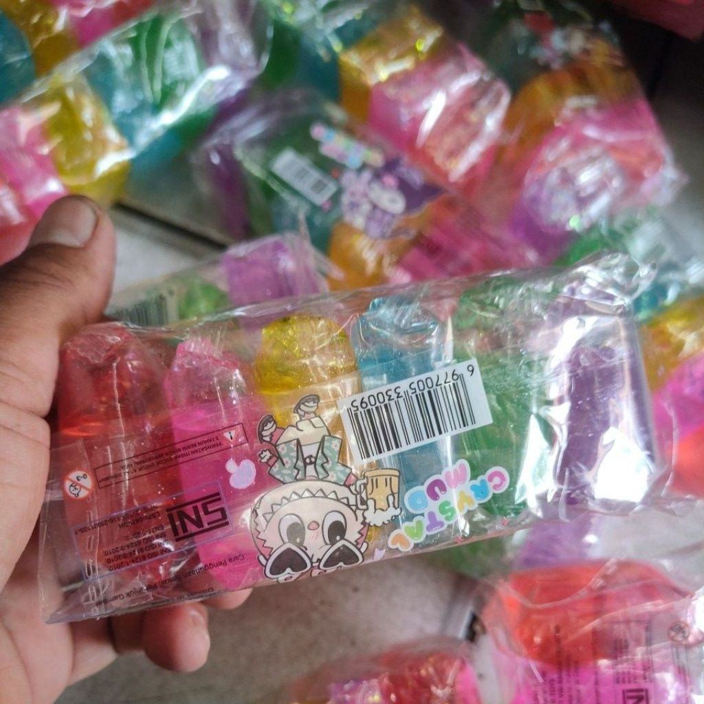 mainan anak slime crystal mud