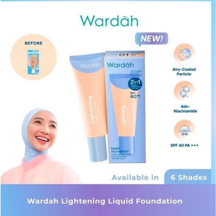 Wardah Lightening Liquid Foundation 25ml
