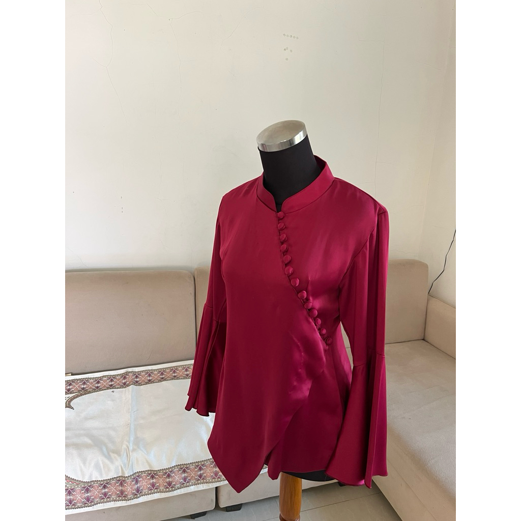 BLOUSE MAROON - OOTD KONDANGAN