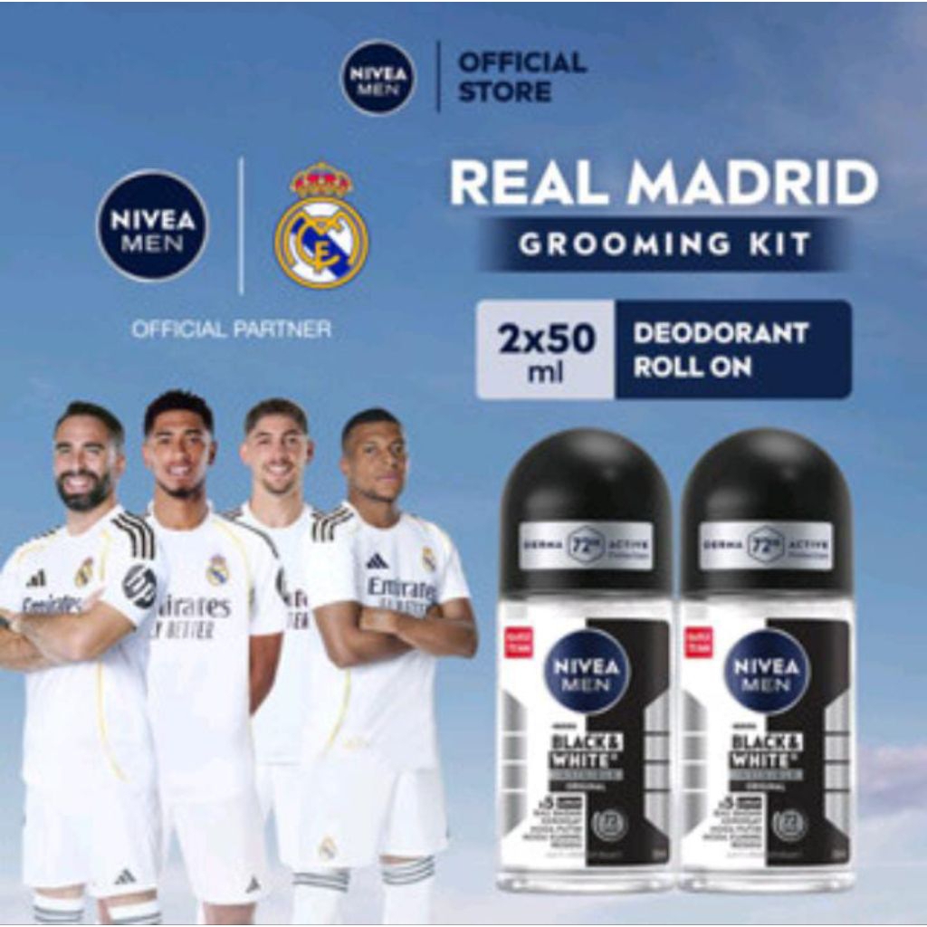 𝗡𝗜𝗩𝗘𝗔 𝗠𝗘𝗡 𝗣𝗲𝗿𝘀𝗼𝗻𝗮𝗹 𝗖𝗮𝗿𝗲 𝗗𝗲𝗼𝗱𝗼𝗿𝗮𝗻𝘁 𝗜𝗻𝘃𝗶𝘀𝗶𝗯𝗹𝗲 𝗕𝗹𝗮𝗰𝗸 & 𝗪𝗵𝗶𝘁𝗲 𝗥𝗼𝗹𝗹-𝗢𝗻 𝟱𝟬 𝗺𝗹 𝘅 𝟮 𝗽𝗰𝘀