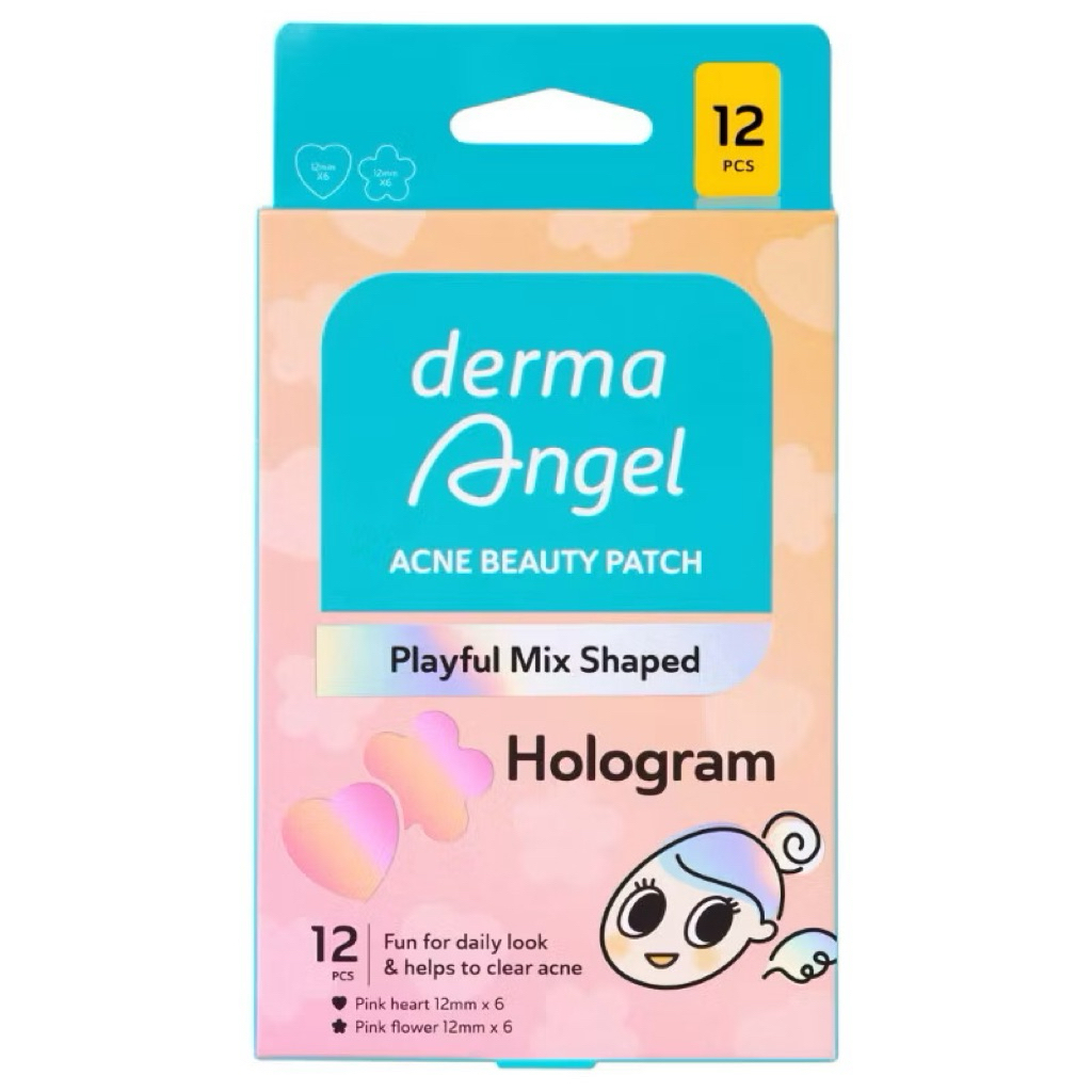 DERMA ANGEL ACNE PATCH HOLOGRAM ISI 12 PATCH