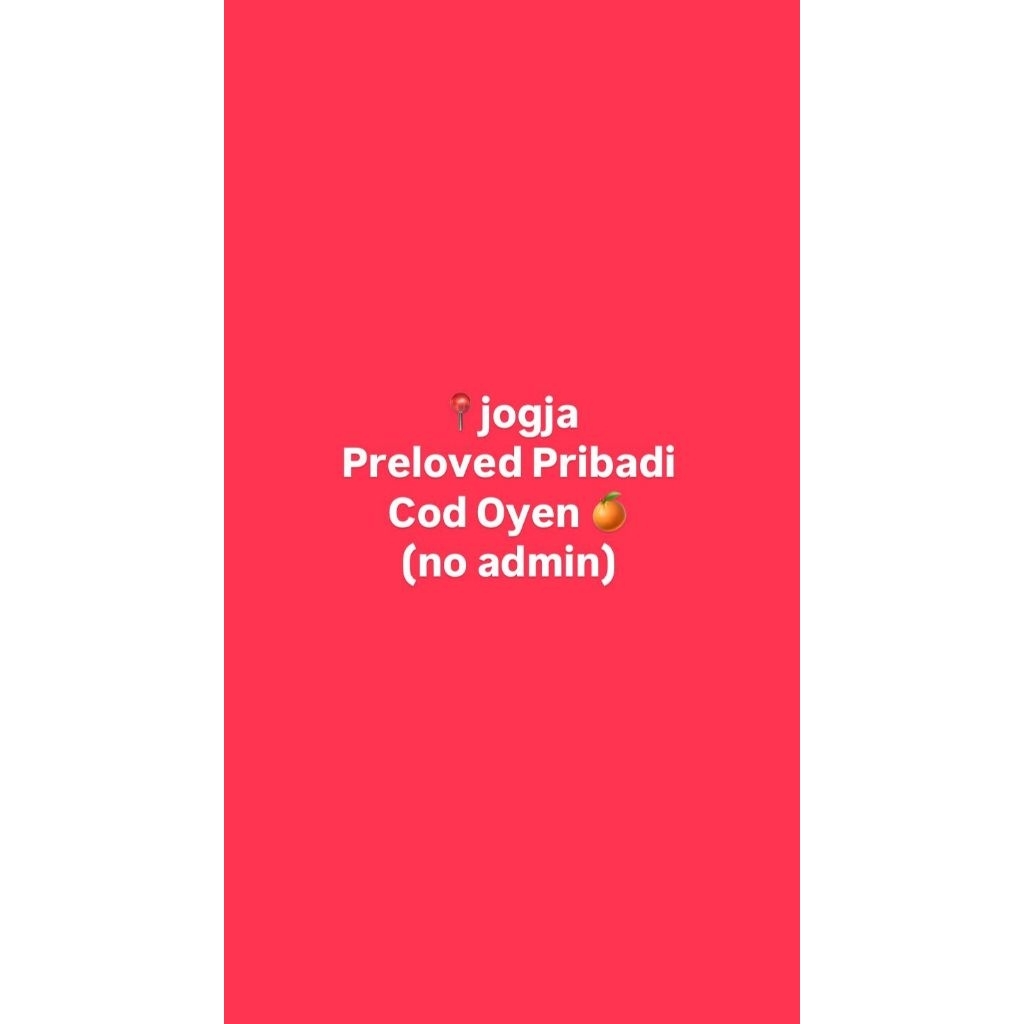 preloved pribadi