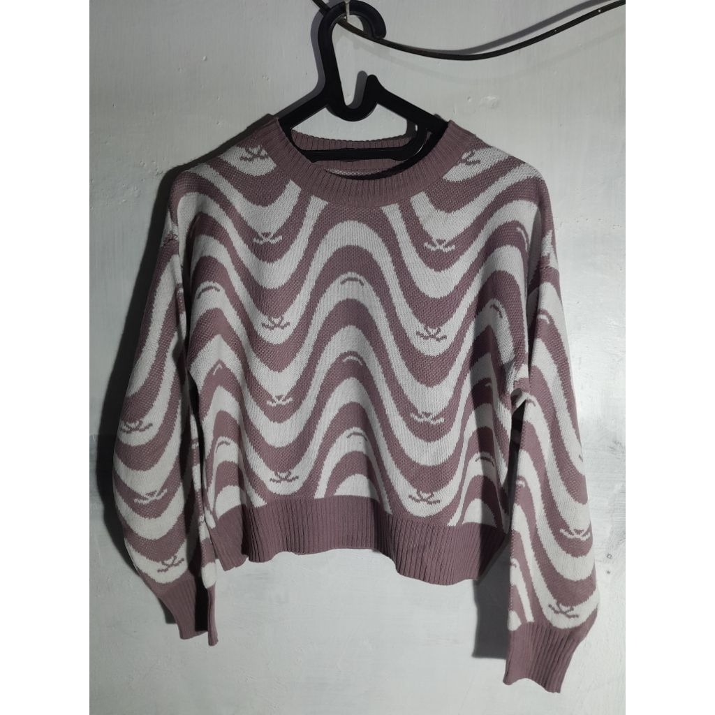 SWEATER CROP RAJUT