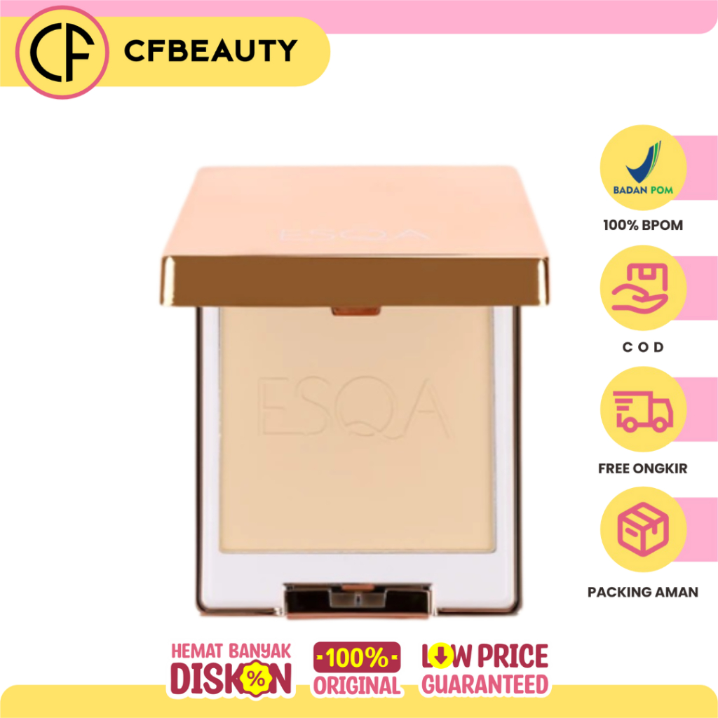 ESQA Flawless Powder Foundation -Custard/Vanilla/Caramel