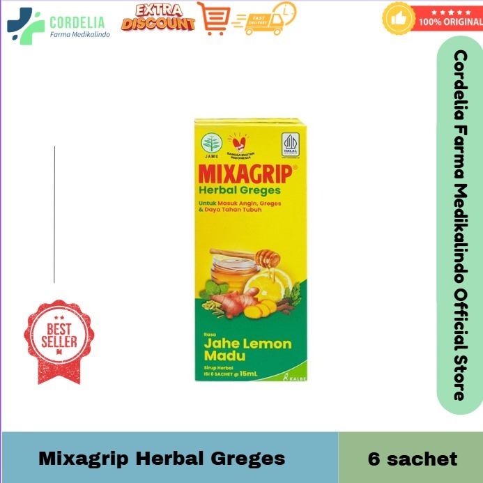 Mixagrip Herbal Greges 6s