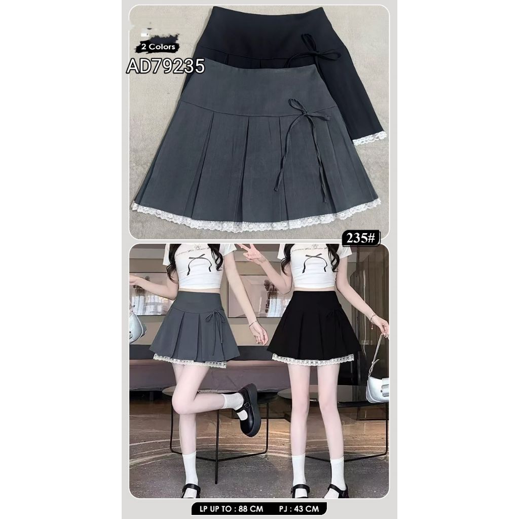 rok pendek list renda