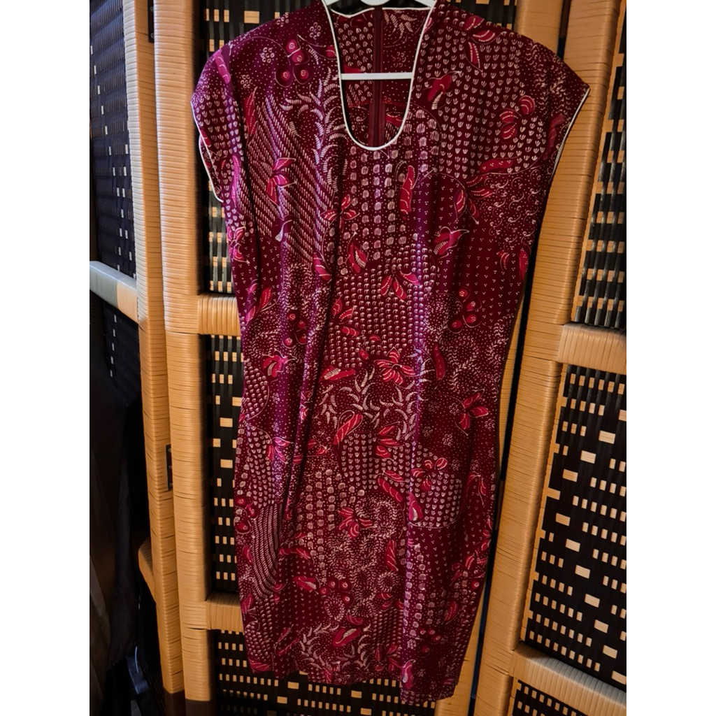 Dress Batik Red Preloved