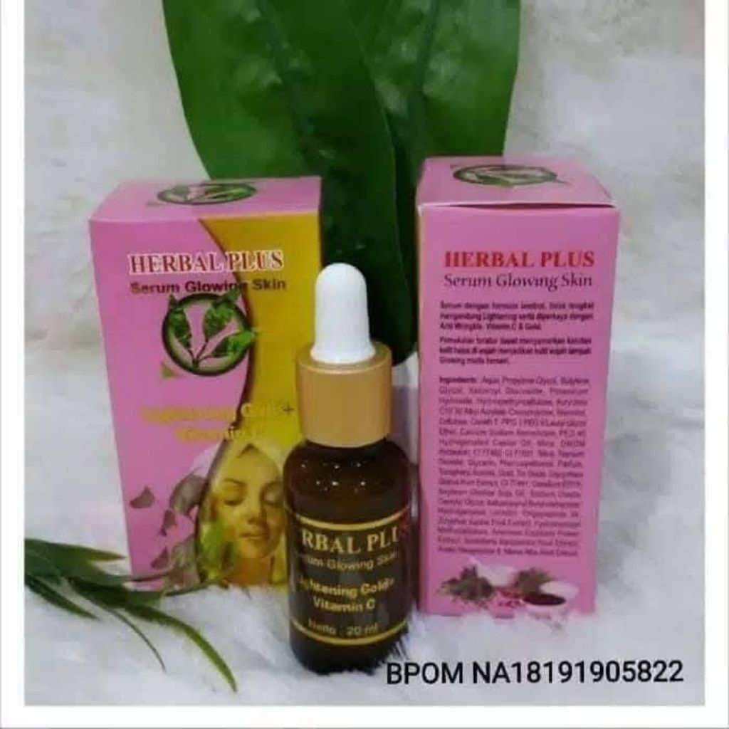 serum glowing skin herbal plus