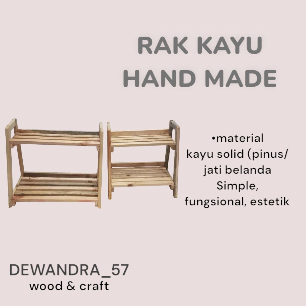 Rak Estetik Jati Belanda (Knock Down)