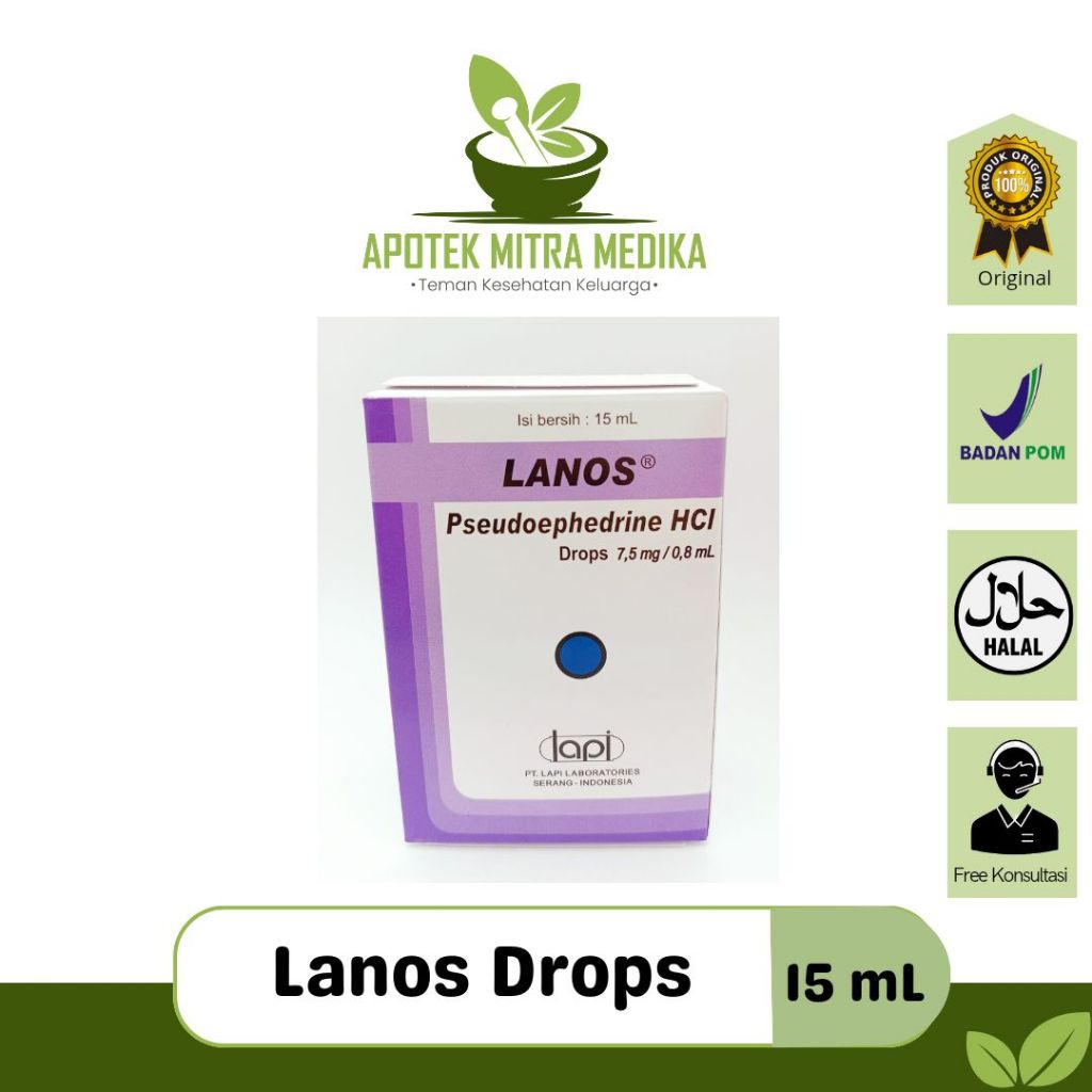 Lanos 7.5mg/0.8ml Drop 15ml (per Botol)