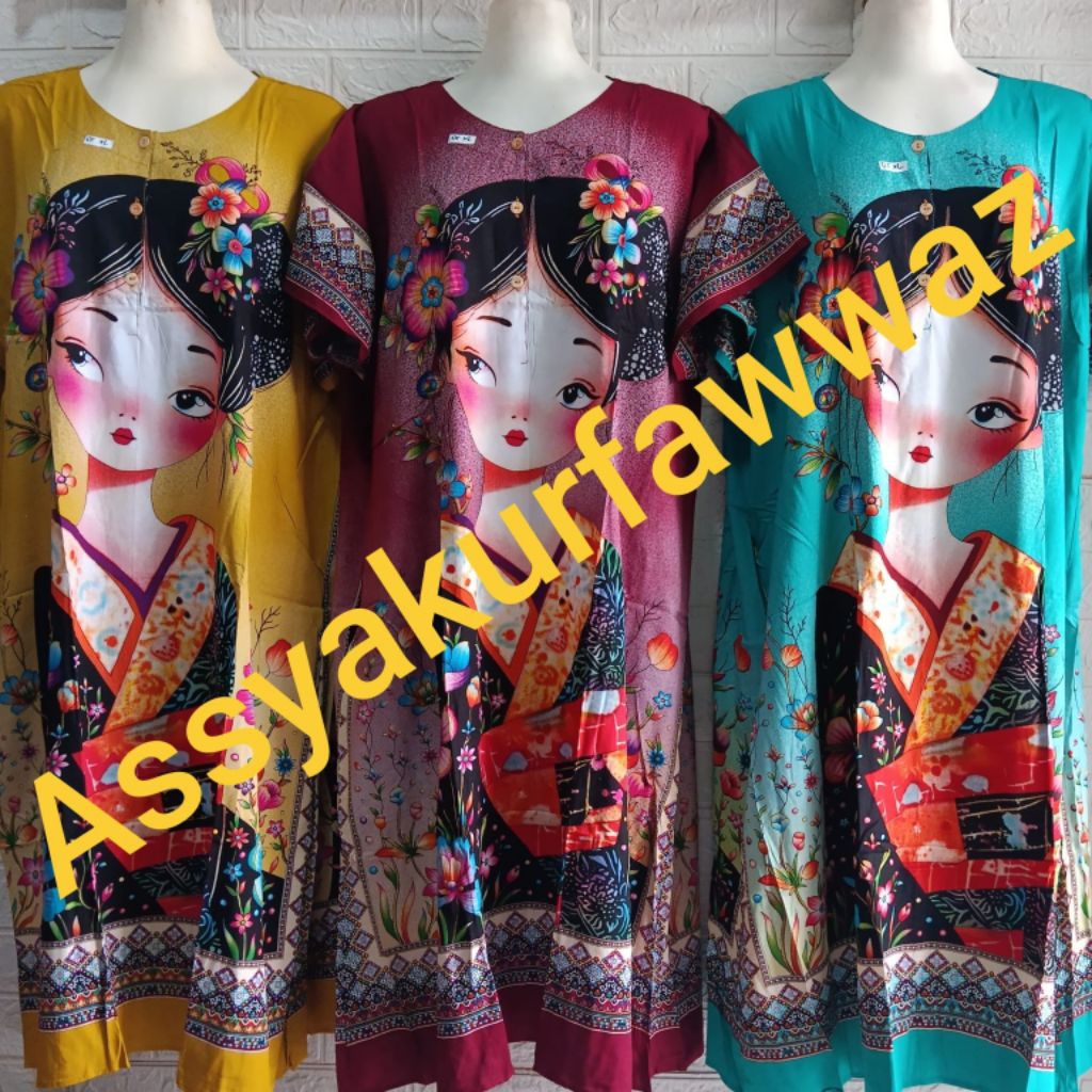DASTER BATIK SRIGADING MODEL KANCING MOTIF OSHIN