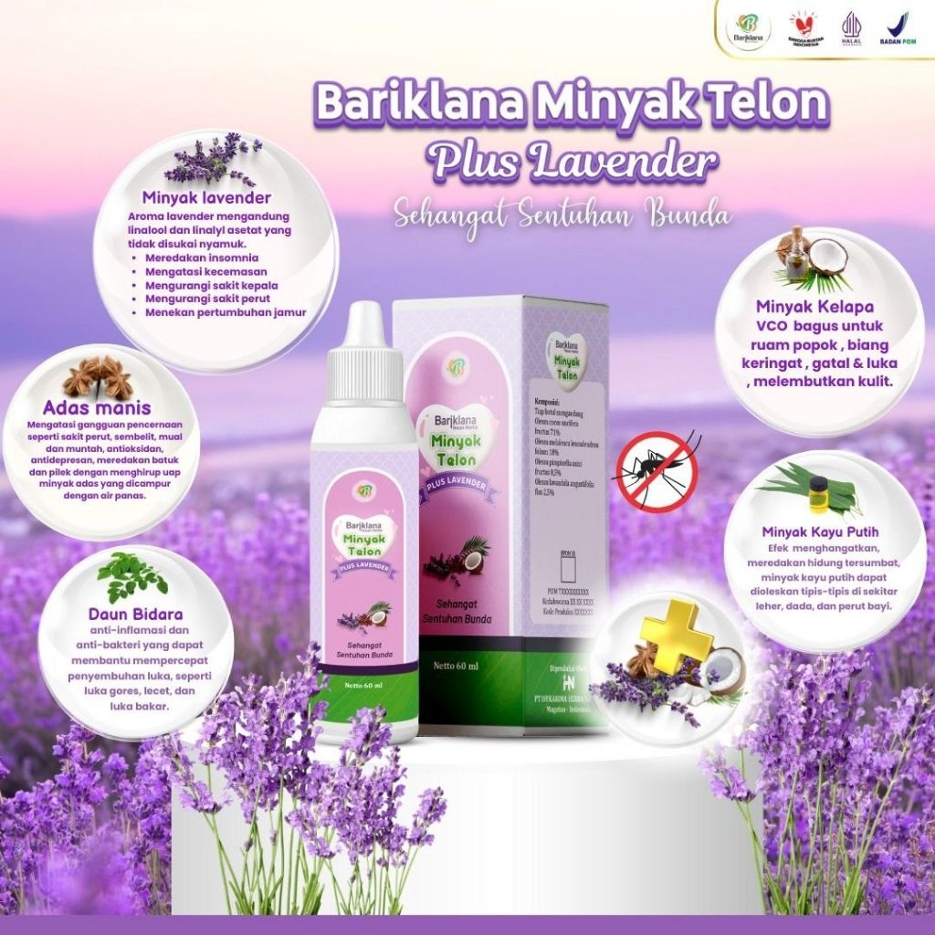 MINYAK TELON PLUS LAVENDER