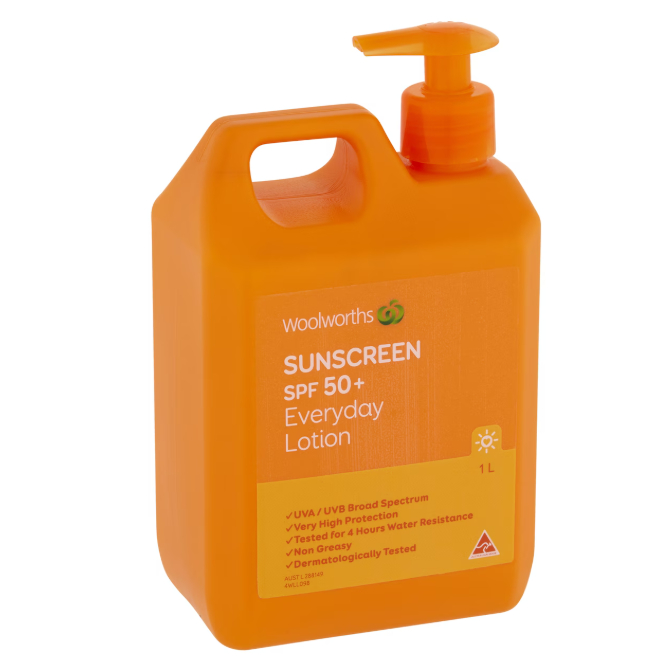 Woolworths SPF 50+ Sunscreen Pump 1L