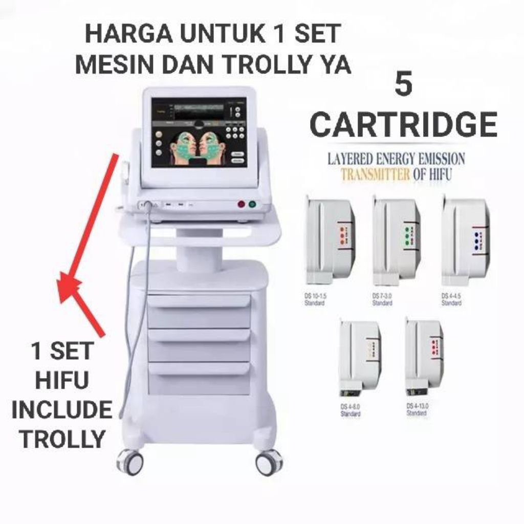 HIFU 5 Catridge + Trolley