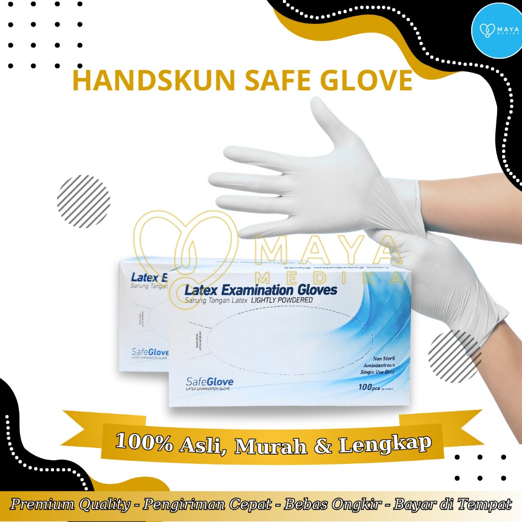 Handskun Safe Glove Exam Lightly