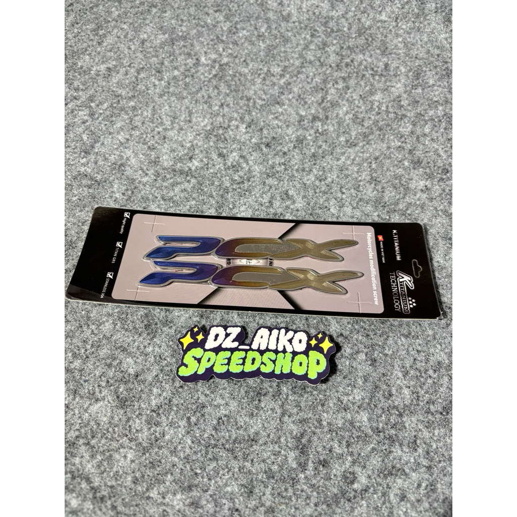 Emblem Titanium PCX Original
